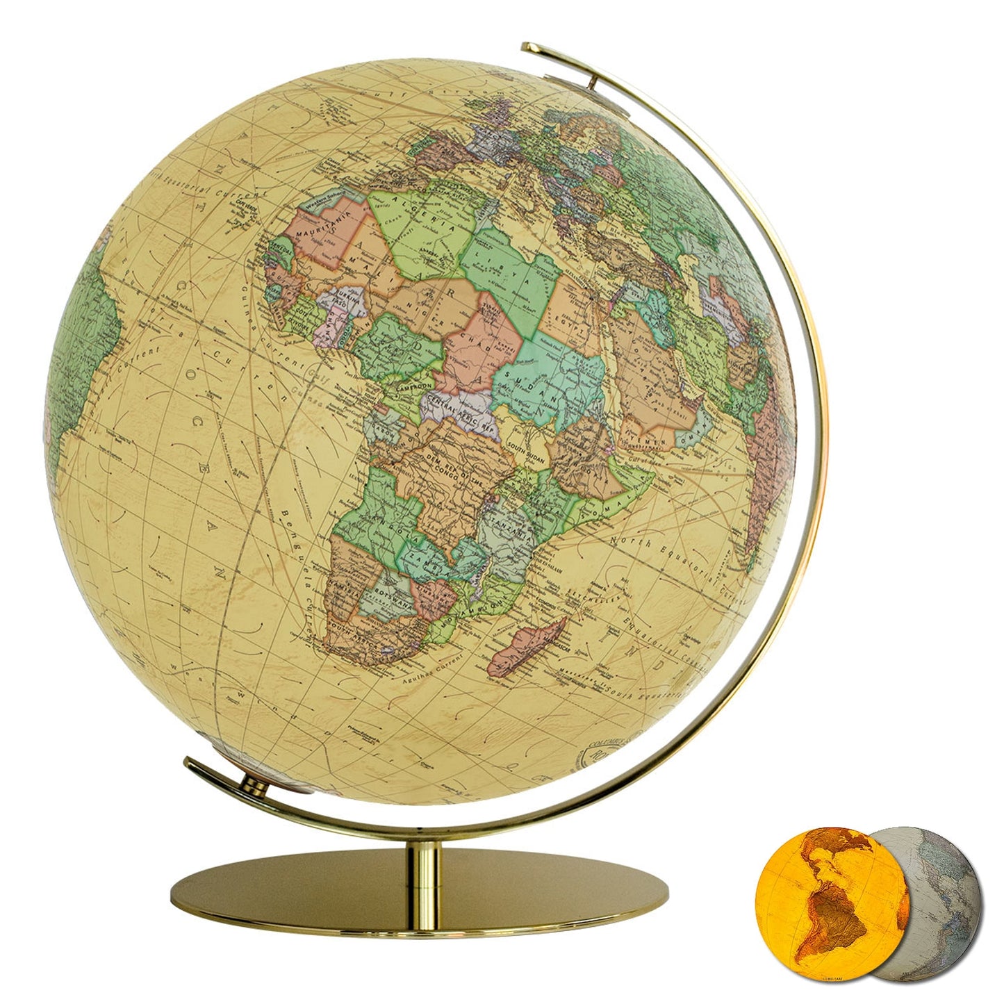 Columbus Royal Leuchtglobus, D 340 mm, Kristallglaskugel, OID-kompatibel