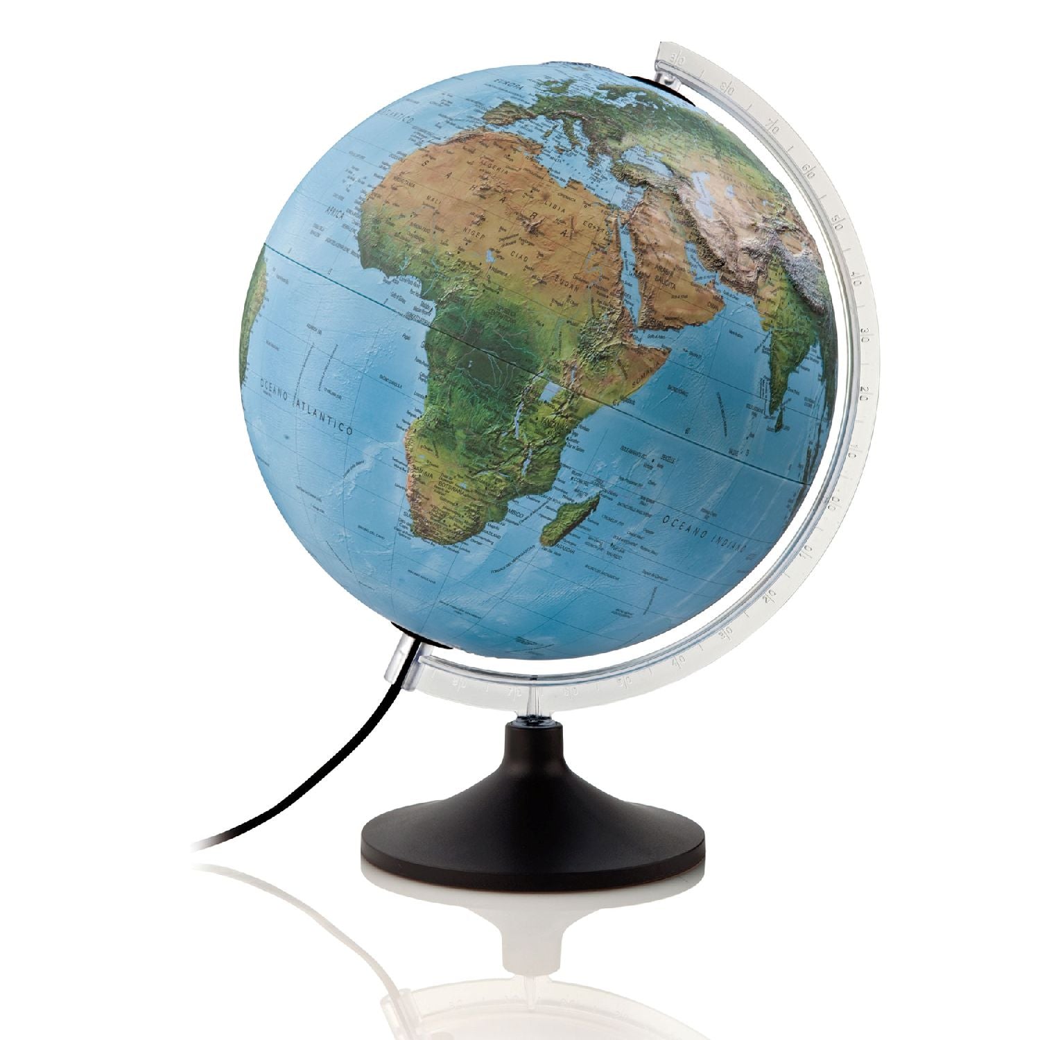 Atmosphere Doppelbild-Leuchtglobus Solid 30 cm mit oder ohne 3D-Oberfläche, beleuchtet