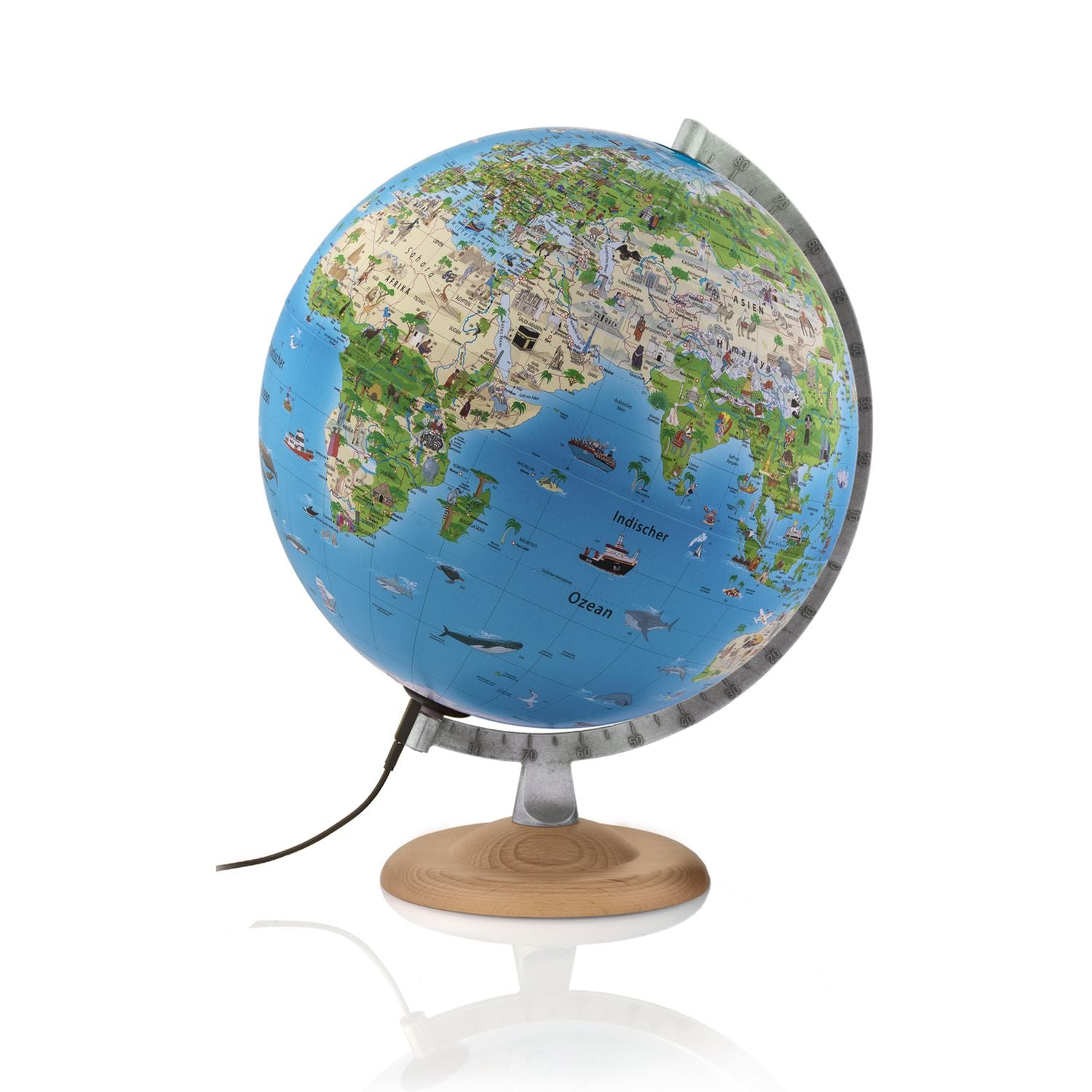 Räthgloben Atmosphere Family Kinder-Leuchtglobus 30 cm, Detailansicht