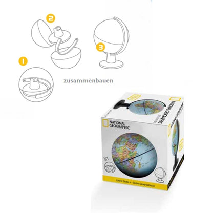 National Geographic Miniglobus Sixteen Beginners 16 cm politisch