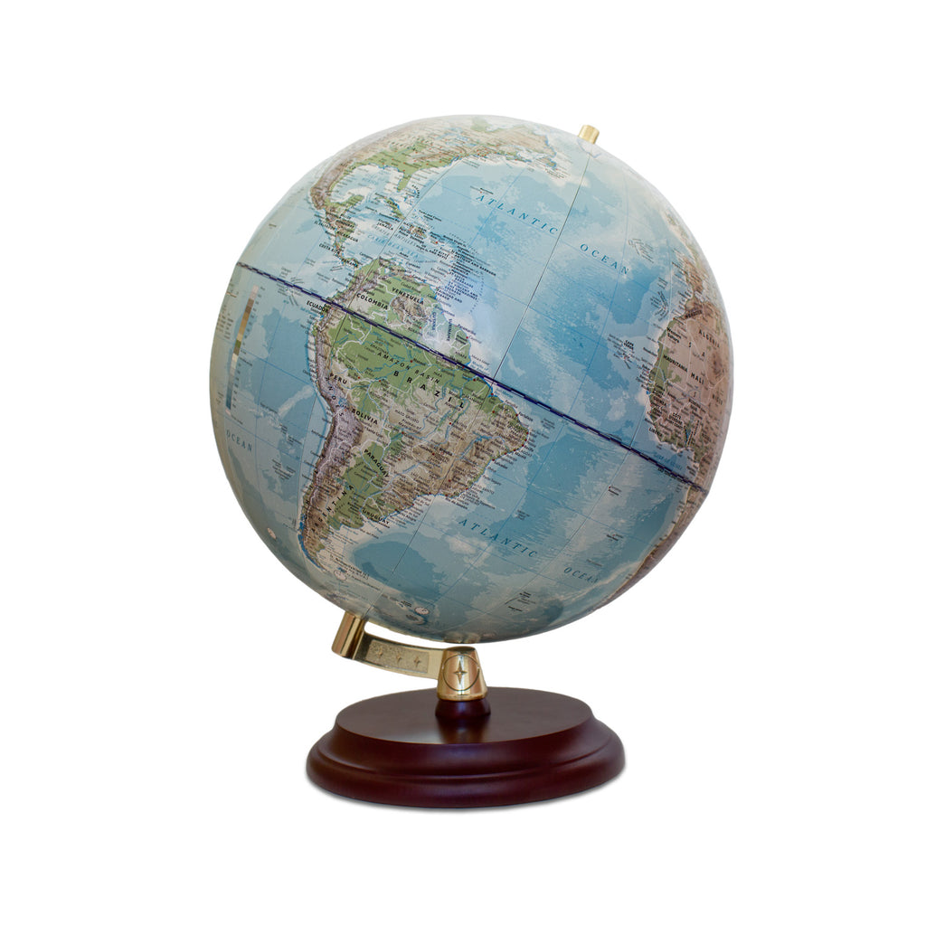 Magellan Vasa Globus 32 cm ohne Meridian mit Holzfuß, Schreibtisch